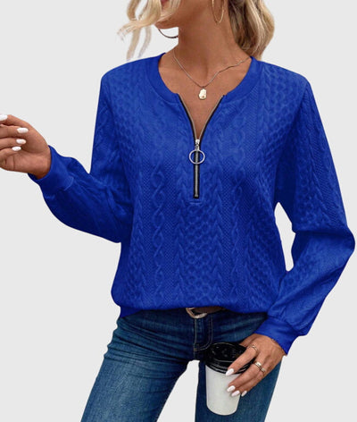 Nina | Sweter z zamkiem błyskawicznym