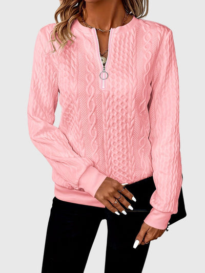 Nina | Sweter z zamkiem błyskawicznym